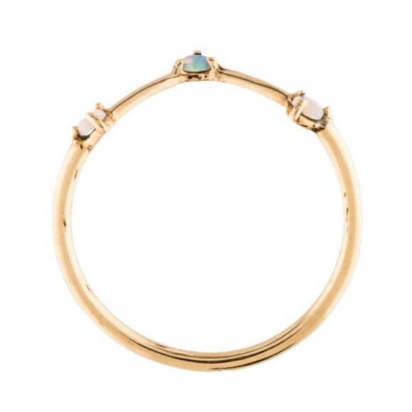 WWAKE Three-Step Triangle Opal Ring - Size 5 - Picture 4 of 9